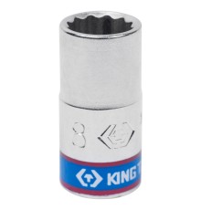 Головка торцевая стандартная двенадцатигранная 1/4", 8 мм KING TONY 233008M Головка торцевая стандартная двенадцатигранная 1/4", 8 мм KING TONY 233008M