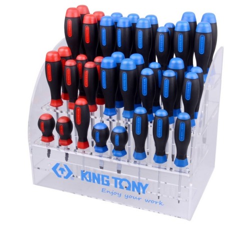 Подставка для отверток на 40 предметов KING TONY 87104