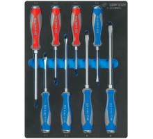 Набор отверток силовых, ложемент, 8 предметов KING TONY 9-30208MRV