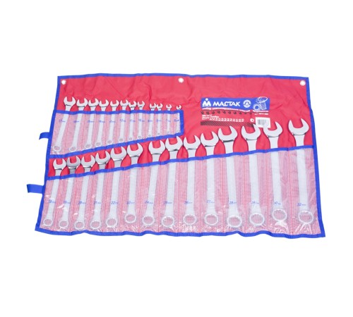 Набор комбинированных ключей, 6-32 мм, 26 предметов МАСТАК 0211-26P