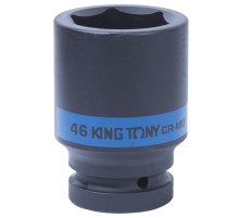Головка торцевая ударная глубокая шестигранная 1", 46 мм KING TONY 843546M Головка торцевая ударная глубокая шестигранная 1", 46 мм KING TONY 843546M