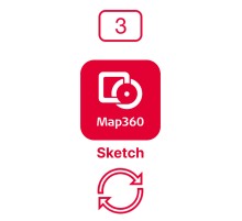 Право на обновление ПО Leica MAP 360 Sketch CCP на три года