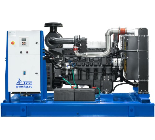 Дизельный генератор ТСС ЭД-100-Т400 в погодозащитном кожухе на прицепе