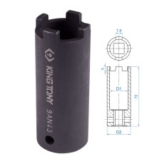 Головка для демонтажа клапана форсунок MAN, MB, Scania 1/2" KING TONY 9AN43