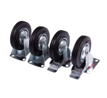 Ремкомплект для тележки инструментальной "ОПТИМА", комплект колес, 4 шт МАСТАК 529-00004M