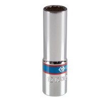 Головка торцевая глубокая двенадцатигранная 3/8", 12 мм KING TONY 323012M Головка торцевая глубокая двенадцатигранная 3/8", 12 мм KING TONY 323012M