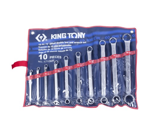 Набор накидных ключей, 6-32 мм, 10 предметов KING TONY 1710MR