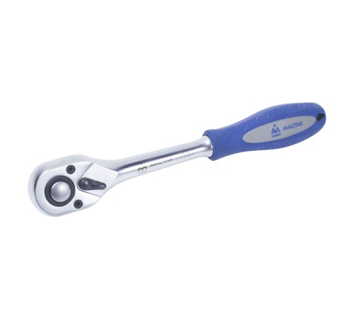 Трещотка 1/2", 45 зубцов, флажковая с кнопкой МАСТАК 010-41410H Трещотка 1/2", 45 зубцов, флажковая с кнопкой МАСТАК 010-41410H