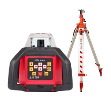 Комплект: ротационный нивелир RGK SP-610 с калибровкой + элевационный штатив RGK SH-340 Комплект: ротационный нивелир RGK SP-610 с калибровкой + элевационный штатив RGK SH-340