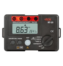 Цифровой мегаомметр RGK RT-25 с поверкой Цифровой мегаомметр RGK RT-25 с поверкой