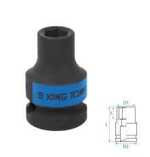 Головка торцевая ударная шестигранная 1/2", 09 мм KING TONY 453509M Головка торцевая ударная шестигранная 1/2", 09 мм KING TONY 453509M