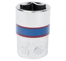 Головка торцевая стандартная шестигранная 1/4", 15 мм KING TONY 233515M Головка торцевая стандартная шестигранная 1/4", 15 мм KING TONY 233515M