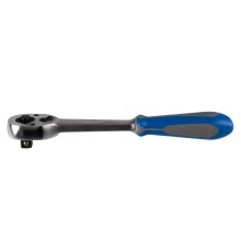 Трещотка 1/2", 262 мм, 32 зубца, флажковая с кнопкой KING TONY 4771-10GR