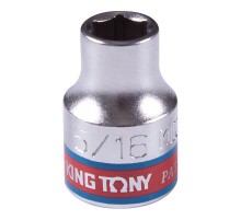 Головка торцевая стандартная шестигранная 3/8", 5/16", дюймовая KING TONY 333510S