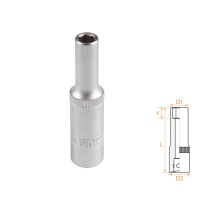 Головка торцевая глубокая шестигранная 1/4", 5 мм AFFIX AF00120005 Головка торцевая глубокая шестигранная 1/4", 5 мм AFFIX AF00120005