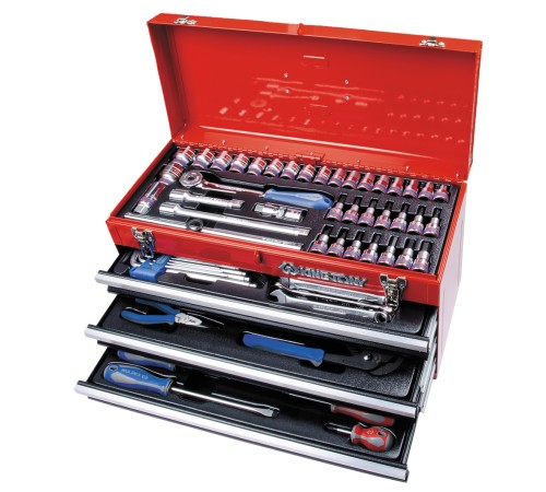 Набор инструментов универсальный, выдвижной ящик, 73 предмета KING TONY 901-073MR