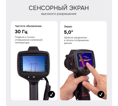 Тепловизор RGK TL-640 Plus с поверкой в комплекте с телеобъективом 12°