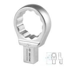 Насадка накидная серии "FIT", 36 мм, 14х18 мм KING TONY 34502236M