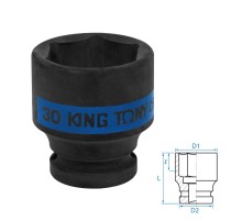 Головка торцевая ударная шестигранная 1/2", 30 мм KING TONY 453530M Головка торцевая ударная шестигранная 1/2", 30 мм KING TONY 453530M