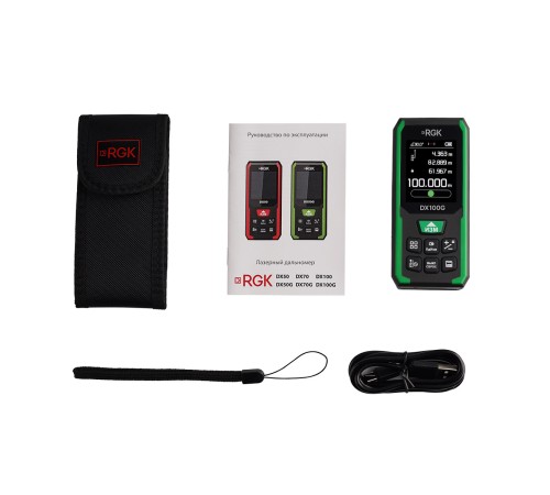Лазерный дальномер RGK DX100G с поверкой