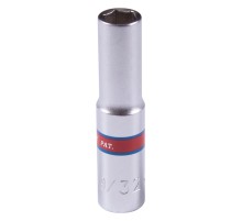 Головка торцевая глубокая шестигранная 1/4", 9/32", дюймовая KING TONY 223509S Головка торцевая глубокая шестигранная 1/4", 9/32", дюймовая KING TONY 223509S