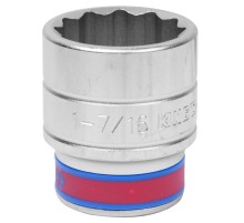 Головка торцевая стандартная двенадцатигранная 3/4", 1-7/16", дюймовая KING TONY 633046S