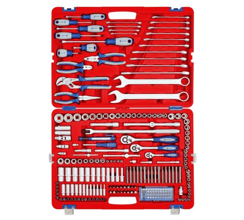 Набор инструментов 212 предметов, универсальный МАСТАК 01-212C