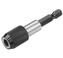 Держатель вставок (бит) 1/4", 60 мм, с фиксатором, для шуруповерта TOLSEN TT77863