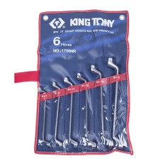 Набор накидных ключей, 6-17 мм, 6 предметов KING TONY 1706MR Набор накидных ключей, 6-17 мм, 6 предметов KING TONY 1706MR