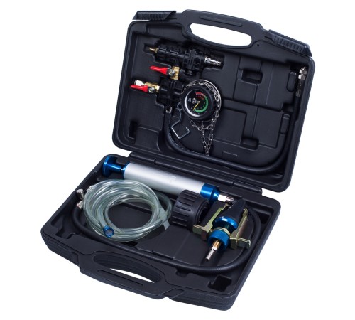 Набор для тестирования герметичности системы охлаждения, универсальный, кейс, 3 предмета МАСТАК 103-40003C