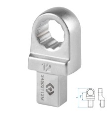 Насадка накидная серии "FIT", 12 мм, 9х12 мм KING TONY 34502112M
