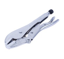 Зажим с фиксатором 185 мм, с прямыми губками KING TONY 6031-07N