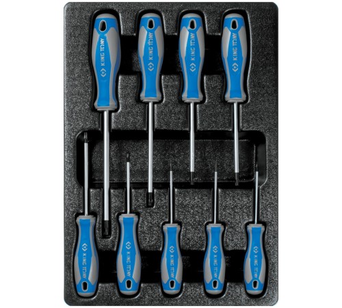 Набор отверток Torx, ложемент, 9 предметов KING TONY 9-31909PR Набор отверток Torx, ложемент, 9 предметов KING TONY 9-31909PR