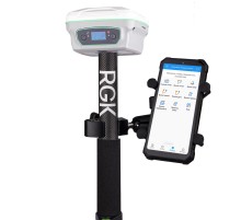 Комплект GNSS-приёмник RGK SR1 со смартфоном и вехой
