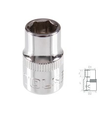 Головка торцевая стандартная шестигранная 3/8", 10 мм TOLSEN TT16310