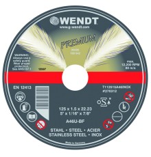 Отрезные круги G-Wendt Premium нержавеющая сталь (код 8153)