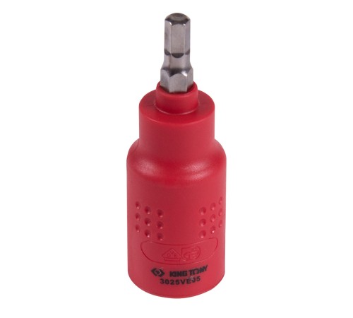 Насадка (бита) торцевая диэлектрическая 3/8", HEX, 5 мм, L = 65 мм KING TONY 3025VE05 Насадка (бита) торцевая диэлектрическая 3/8", HEX, 5 мм, L = 65 мм KING TONY 3025VE05