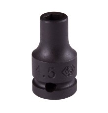 Головка торцевая ударная шестигранная 1/4", 4,5 мм KING TONY 253545M Головка торцевая ударная шестигранная 1/4", 4,5 мм KING TONY 253545M