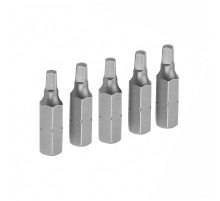 Набор вставок (бит) торцевых 1/4", Square, S2, 25 мм, 5 предметов TOLSEN TT20280 Набор вставок (бит) торцевых 1/4", Square, S2, 25 мм, 5 предметов TOLSEN TT20280