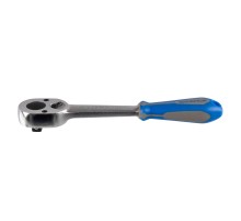 Трещотка 3/8", 200 мм, 32 зубца, флажковая, фиксатор KING TONY 3779-08G