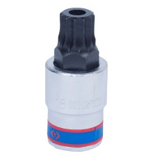 Насадка (бита) торцевая 1/2", Spline, M18, L = 66 мм, с отверстием KING TONY 402B18 Насадка (бита) торцевая 1/2", Spline, M18, L = 66 мм, с отверстием KING TONY 402B18