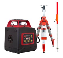 Комплект: ротационный нивелир RGK SP-400 с калибровкой + штатив RGK SH-170 рейка RGK LR-2