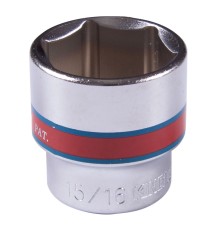 Головка торцевая стандартная шестигранная 3/8", 15/16", дюймовая KING TONY 333530S