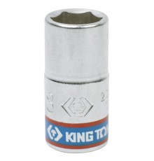 Головка торцевая стандартная шестигранная 1/4", 8 мм KING TONY 233508M