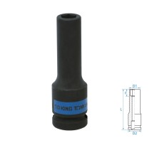 Головка торцевая ударная глубокая шестигранная 1/2", 10 мм KING TONY 443510M