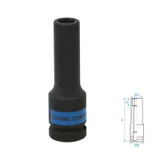 Головка торцевая ударная глубокая шестигранная 1/2", 10 мм KING TONY 443510M