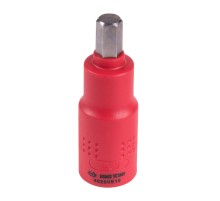 Насадка (бита) торцевая диэлектрическая 1/2", HEX, 10 мм, L = 75 мм KING TONY 4025VE10 Насадка (бита) торцевая диэлектрическая 1/2", HEX, 10 мм, L = 75 мм KING TONY 4025VE10