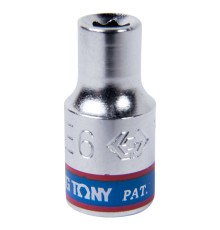 Головка торцевая TORX Е-стандарт 1/4", E6, L = 24 мм KING TONY 237506M