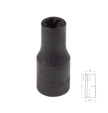 Головка для поврежденного крепежа 1/2", 10 мм KING TONY 9TD403-10M