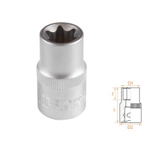 Головка торцевая TORX Е-стандарт 1/2", E16 AFFIX AF00043016 Головка торцевая TORX Е-стандарт 1/2", E16 AFFIX AF00043016